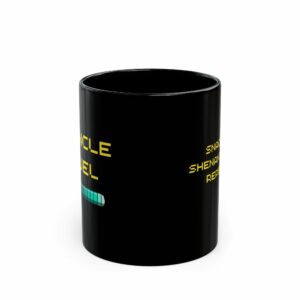 Funcle Fuel Black Mug - Snacks, Shenanigans, Repeat